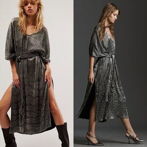 NEW Free People X Jen's Pirate Booty Elixir Grand Canal Kaftan One Size Metallic